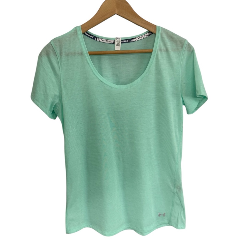 Under Armour Women's Light Green Short Sleeve Tee Size Medium